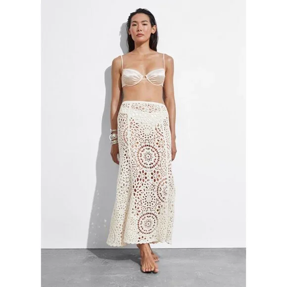 NWT & Other Stories Crocheted Midi Skirt - Picture 6 of 7
